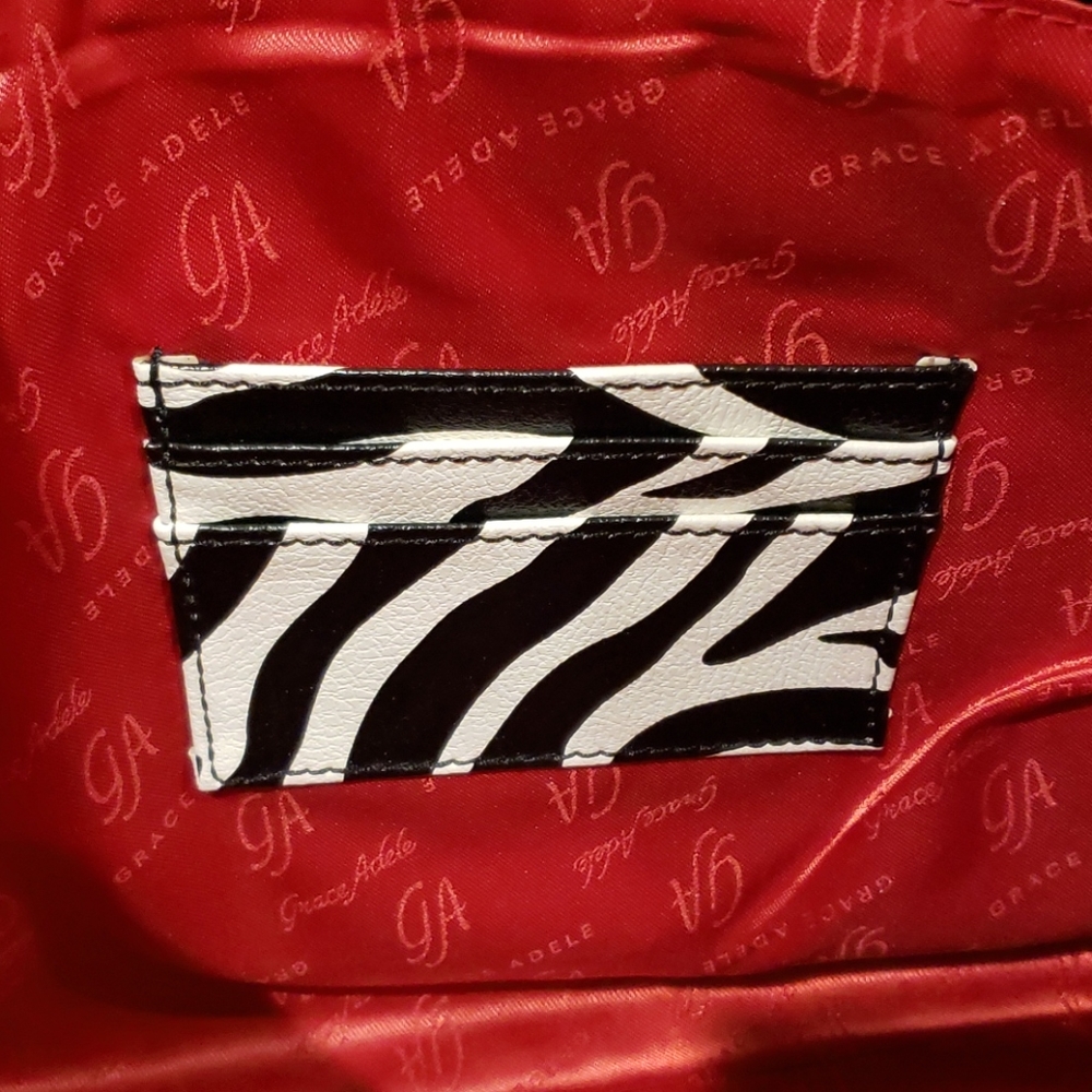Grace Adele Zebra Tablet Tote - image 6